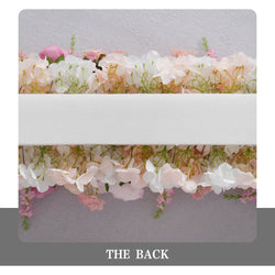 Uflower Pink Rose Sofa Table Runner Floor Flower Arrangement