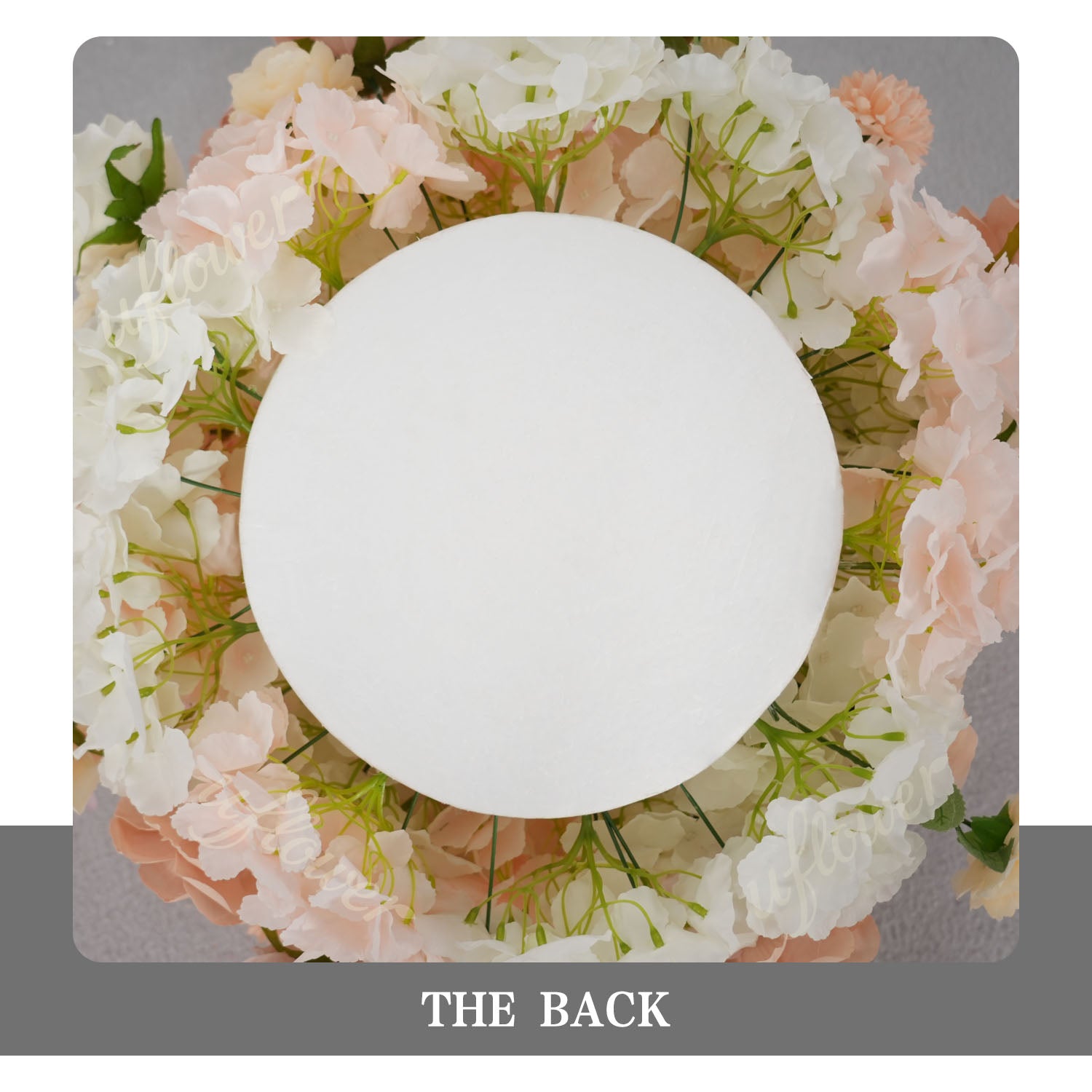 Uflower Champagne Pink Rose Arrangement Wedding Backdrop Floral Props