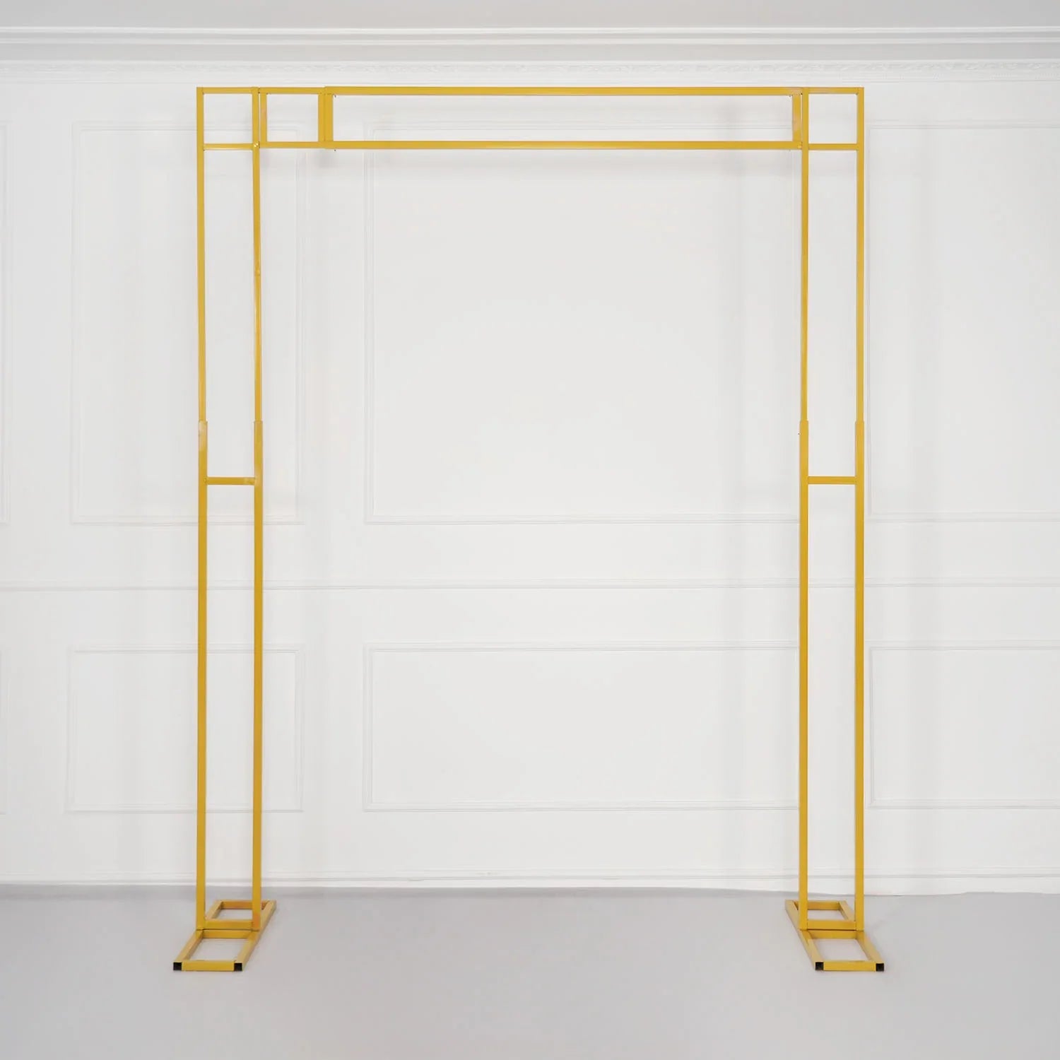 Uflower White Gold Retractable Flower Stand Adjustable Wedding Stage Background Shelf - Uflower