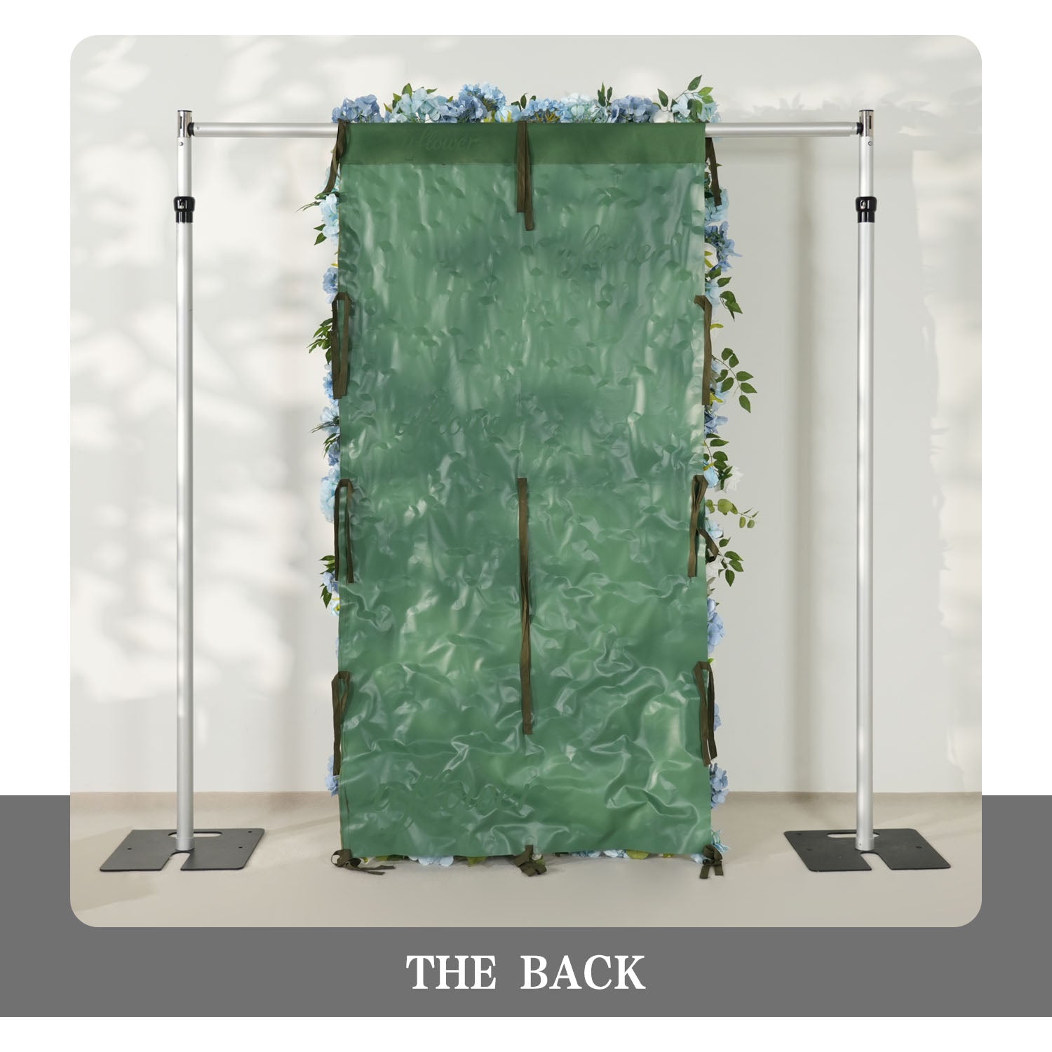 Uflower Blue White Flower Wall Floral Backdrop Wedding Party Proposal Decor