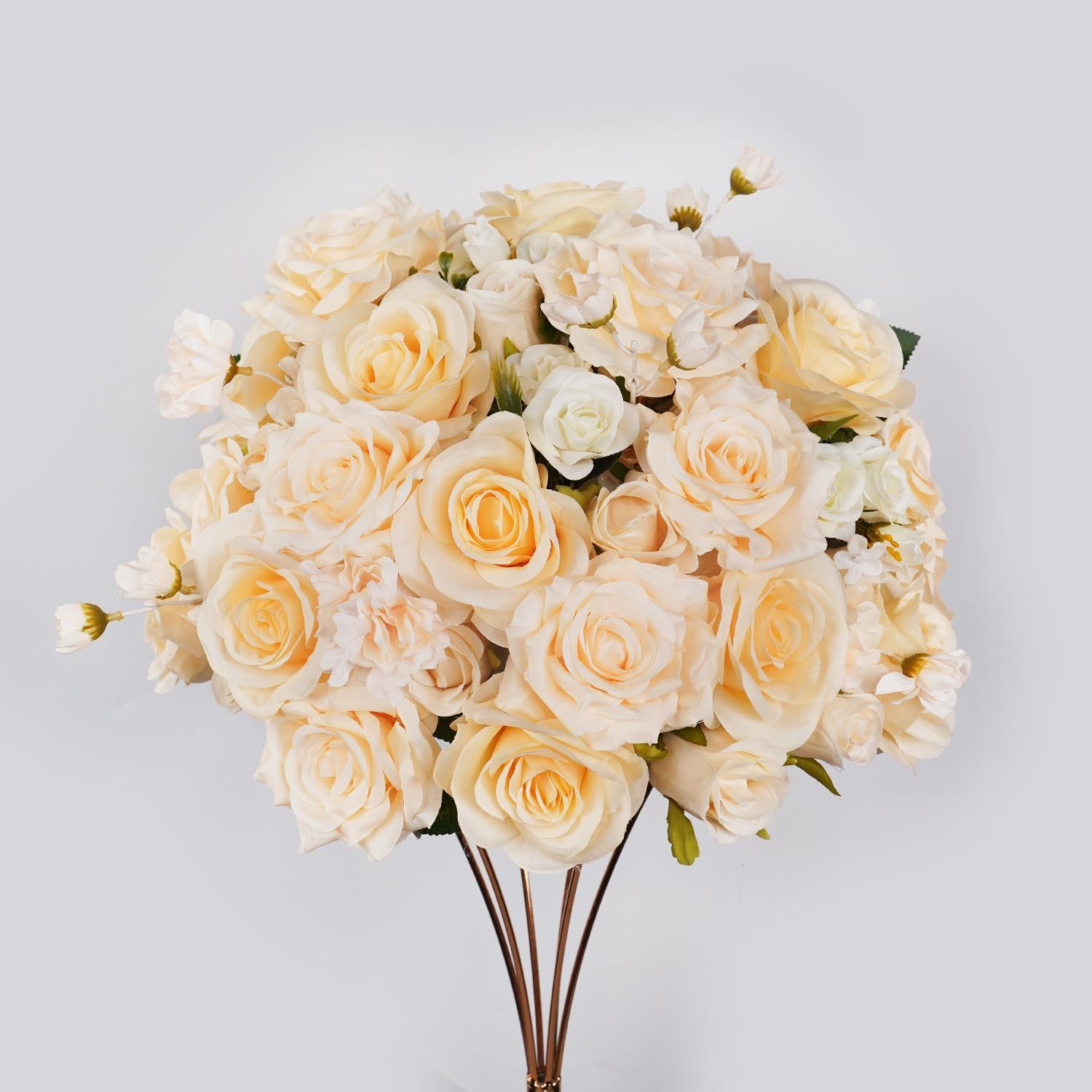 Artificial 35CM Champagne Rose Flower Ball 2 picture