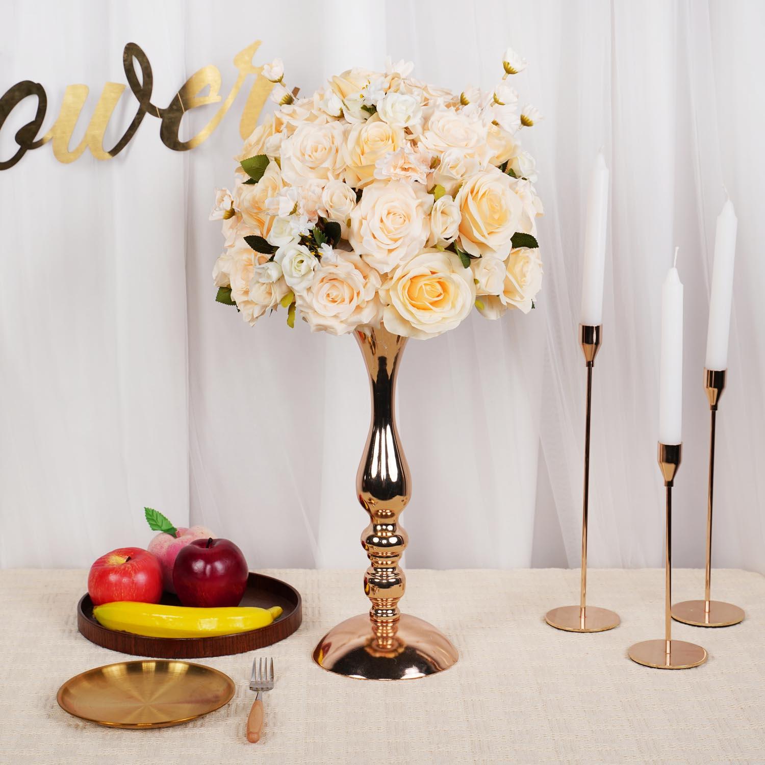 Artificial 35CM Champagne Rose Flower Ball 3 picture