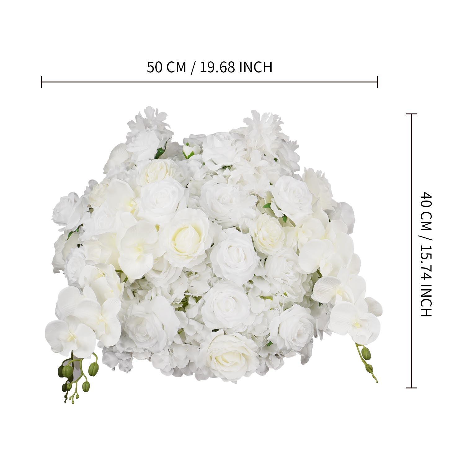 Artificial 50CM White Butterfly Orchid Rose Hydrangea Luxury Flower Ball 2 picture
