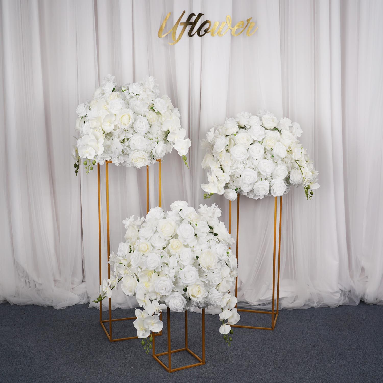 Artificial 50CM White Butterfly Orchid Rose Hydrangea Luxury Flower Ball 3 picture