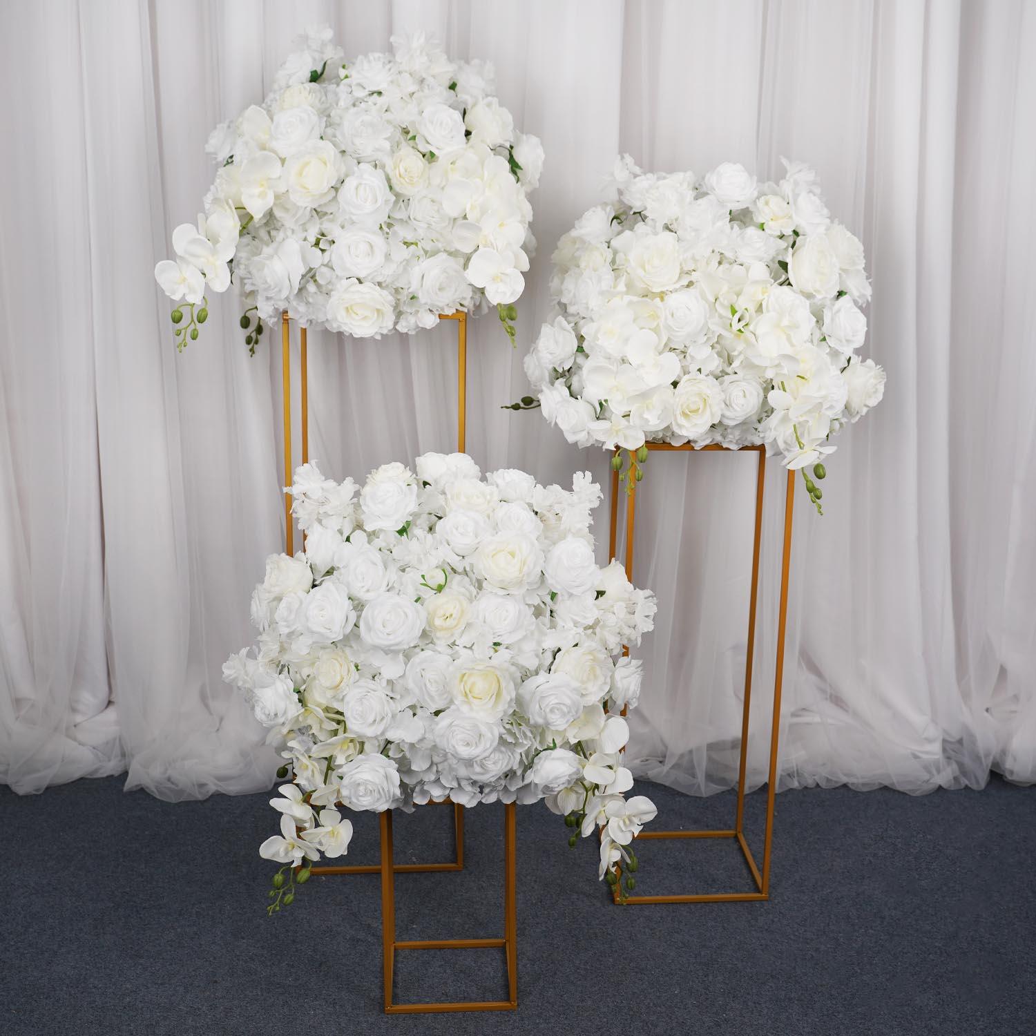 Artificial 50CM White Butterfly Orchid Rose Hydrangea Luxury Flower Ball 4 picture