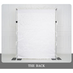 Artificial 5D White Fabric Rolling Up Curtain Feather Flower Wall Picture 6