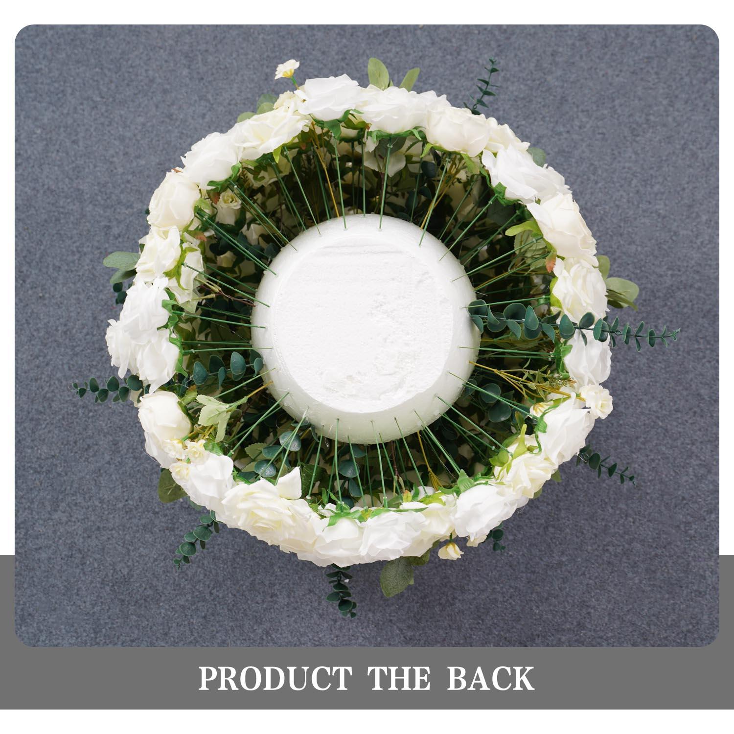 Artificial 70CM White Rose Eucalyptus Luxury Flower Ball 2 picture