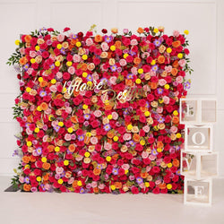 Artificial  Colorful Wedding Flower Wall Decor Figure 5