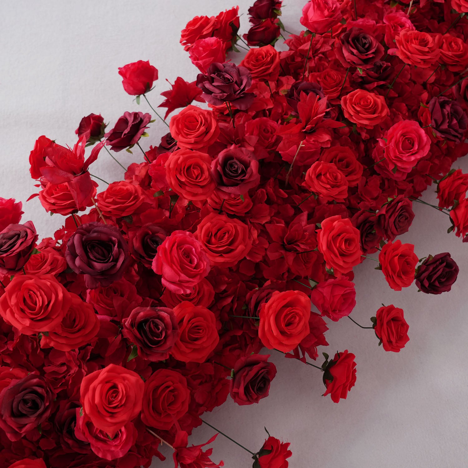 Artificial Flower Arch 5D Red Burgundy Roses Wedding Decor picture 7