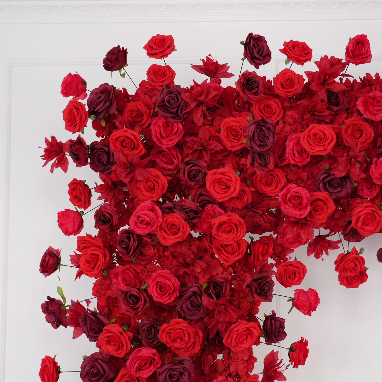 Artificial Flower Arch 5D Red Burgundy Roses Wedding Decor picture 9