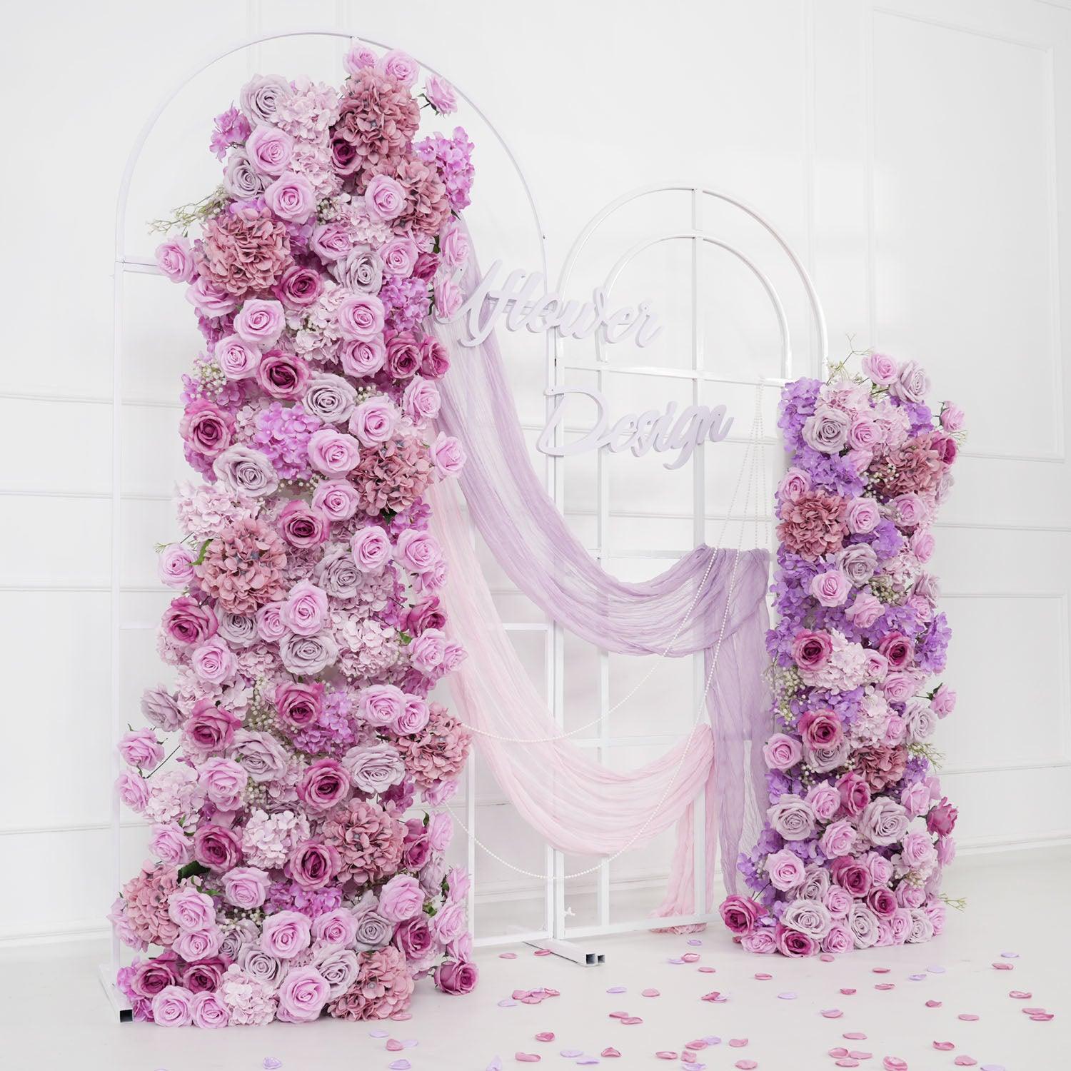 Artificial Purple Rose Hydrangea Flower Arch 2 picture