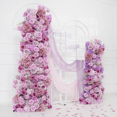 Artificial Purple Rose Hydrangea Flower Arch 2 picture