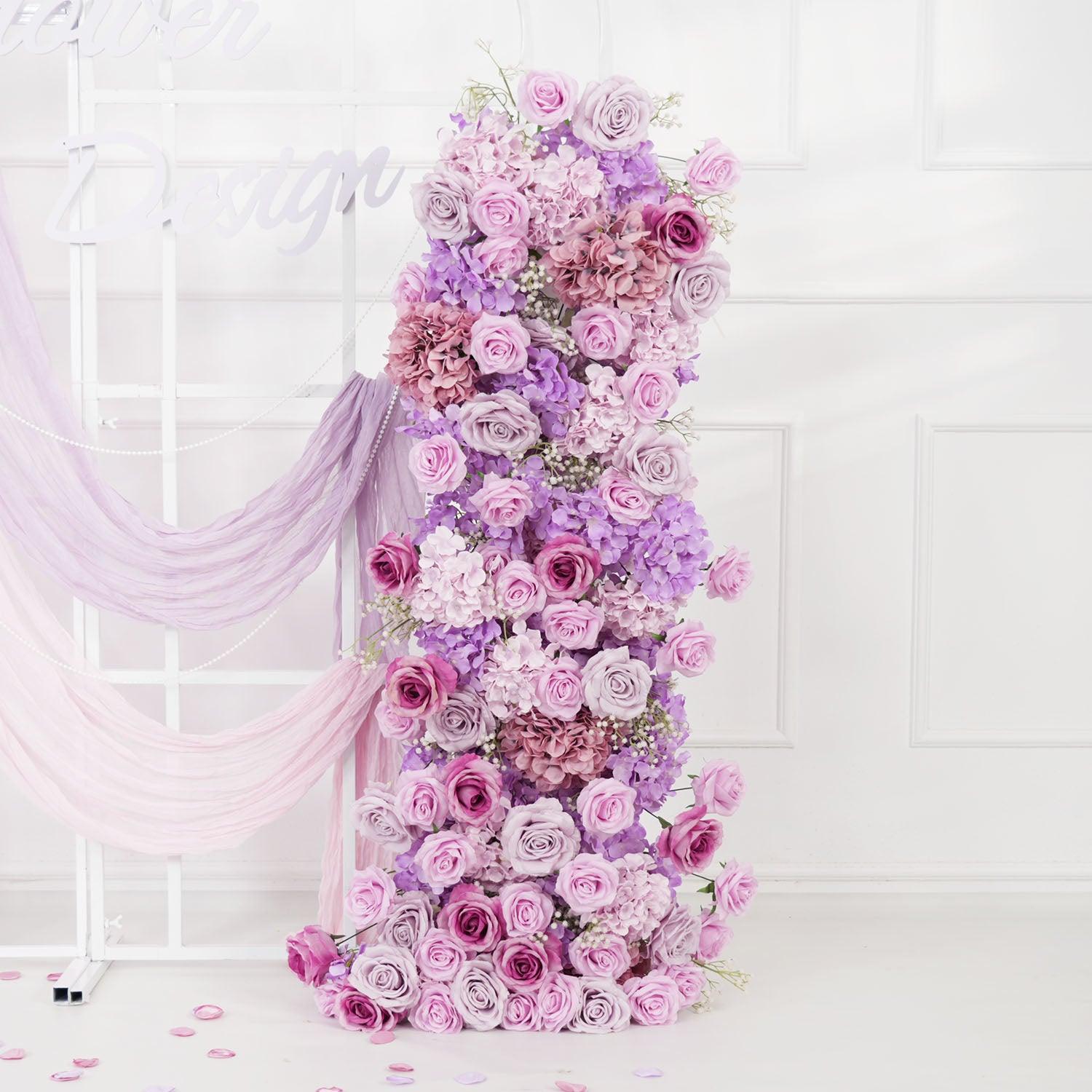 Artificial Purple Rose Hydrangea Flower Arch 4 picture