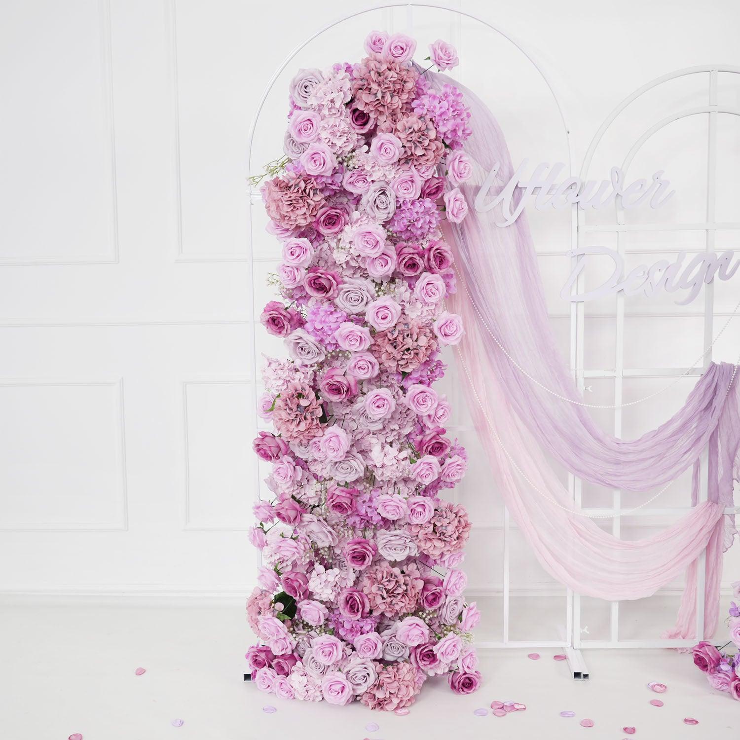 Artificial Purple Rose Hydrangea Flower Arch 5 picture