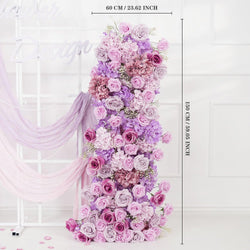 Artificial Purple Rose Hydrangea Flower Arch 8 picture