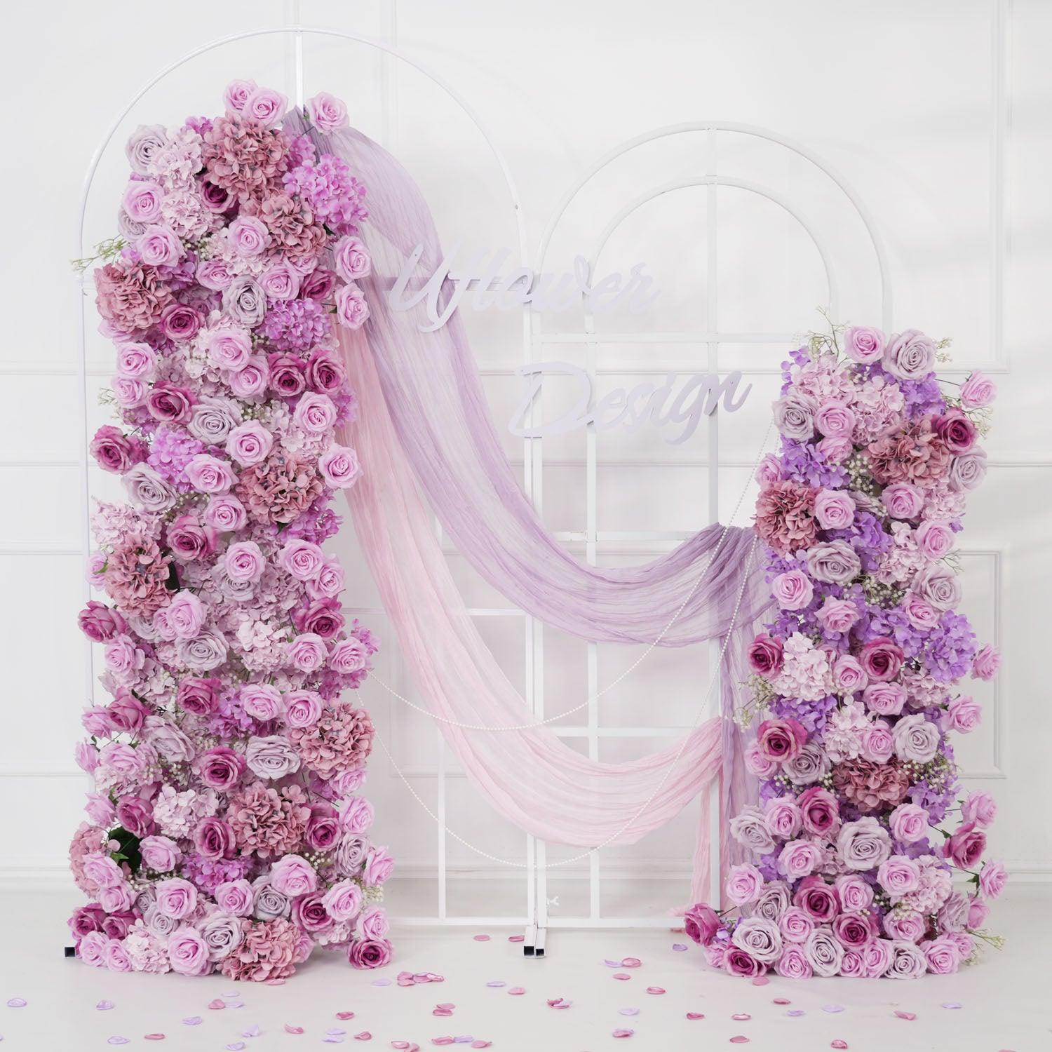 Artificial Purple Rose Hydrangea Flower Arch Main picture