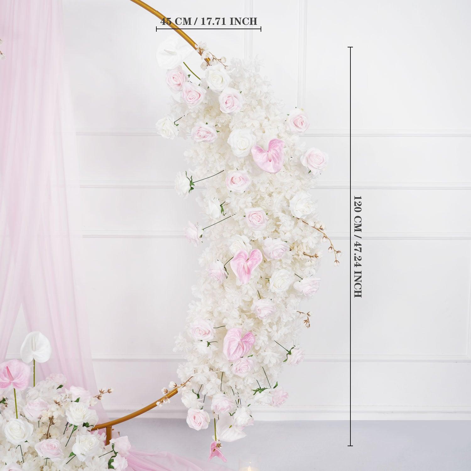 Artificial White Pink Rose Arch Flowers 12 picture