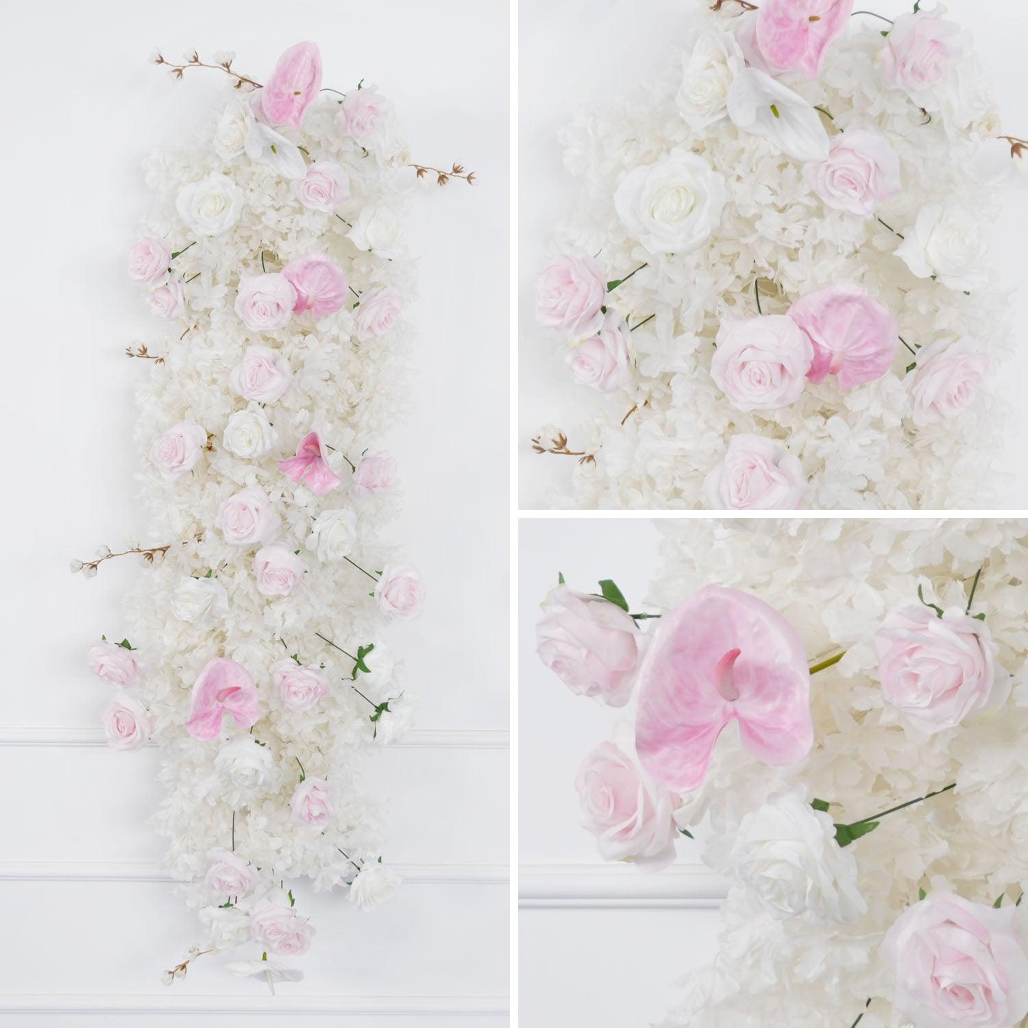 Artificial White Pink Rose Arch Flowers 9 picture