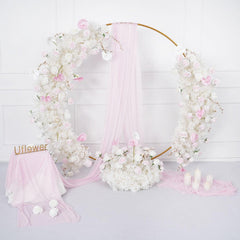 Artificial White Pink Rose Arch Flowers Main picture