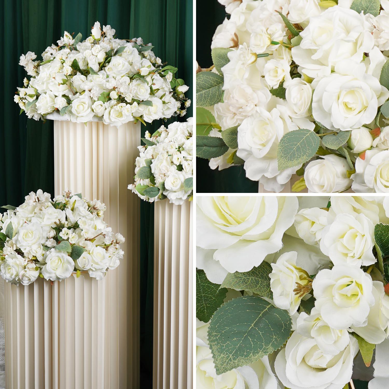 Artificial White Rose Flower Ball 4 picture