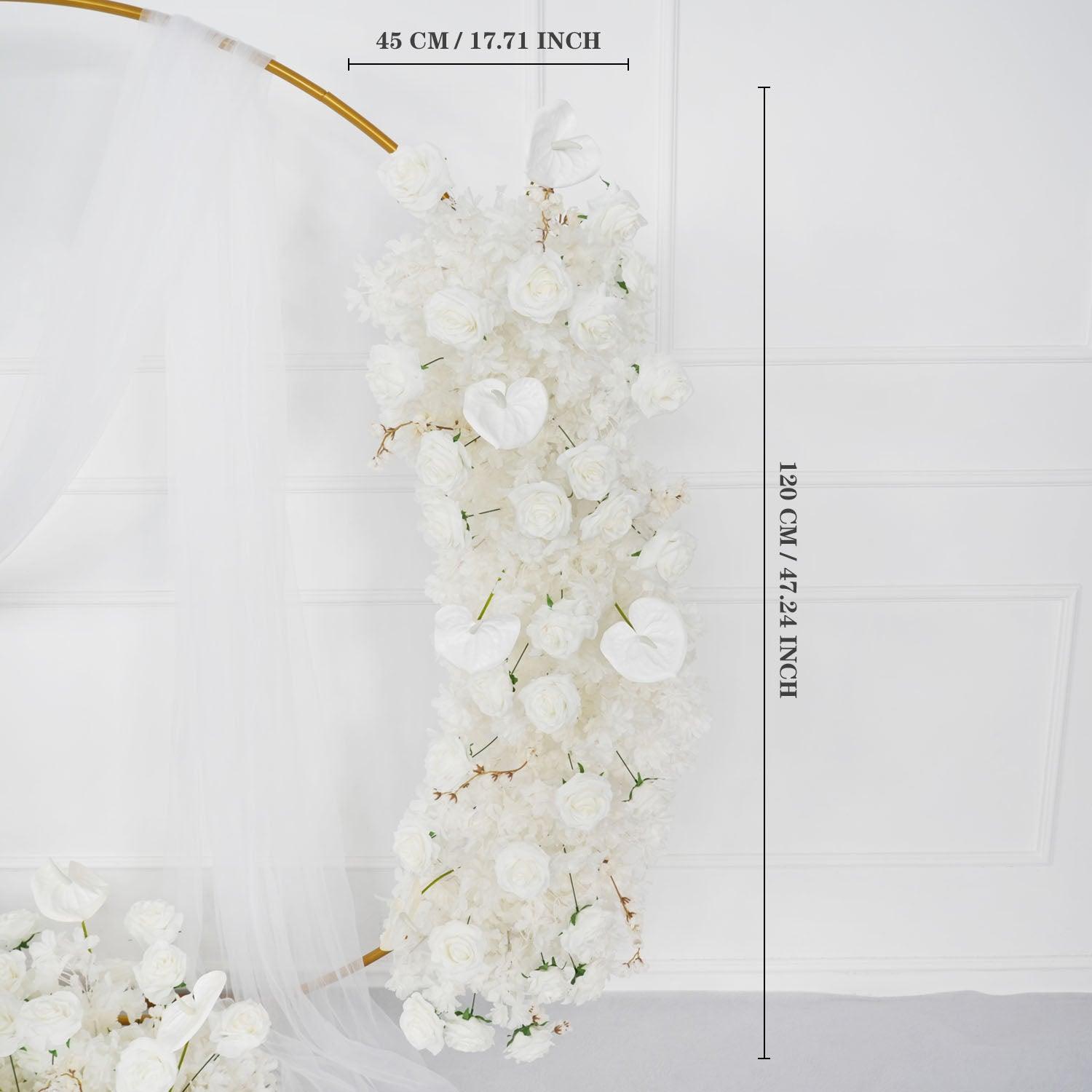 Artificial White Row Rose Cherry Blossom Flower Arch 11 picture