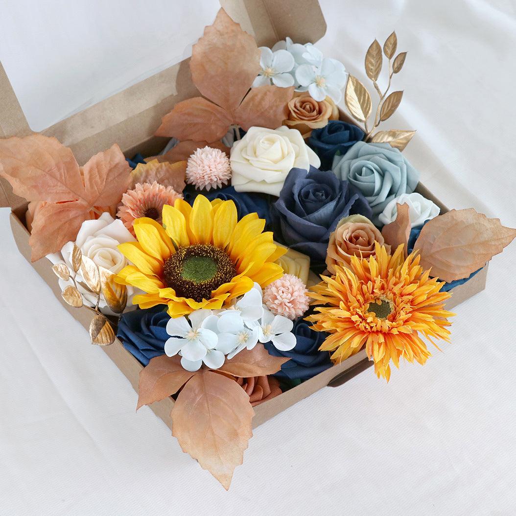 Autumn Wedding Champagne Simulation Flower Boxes  Figure 3