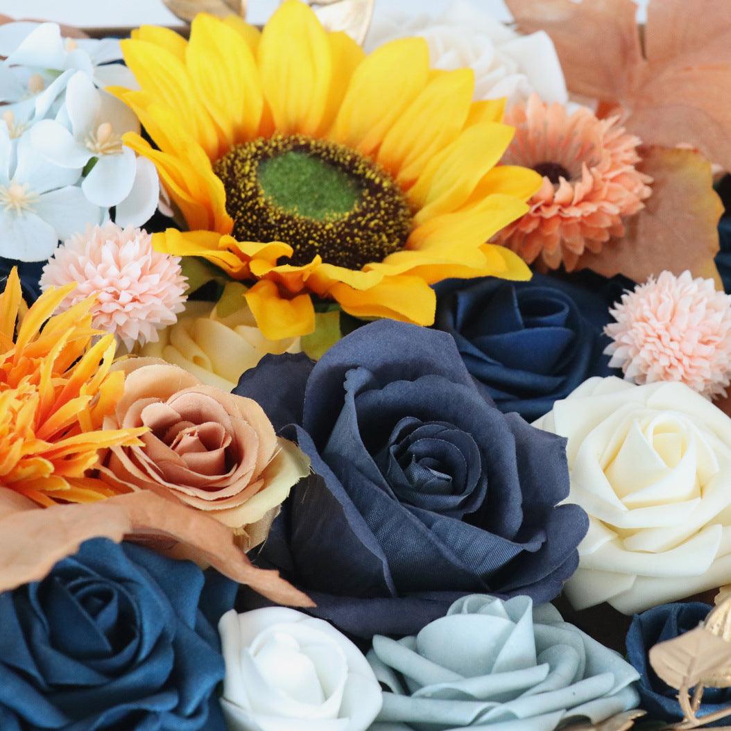 Autumn Wedding Champagne Simulation Flower Boxes  Figure 4