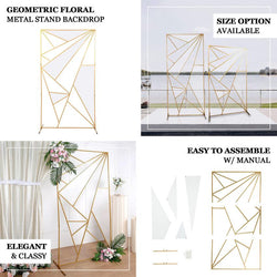 Iron Art Geometric Triangle Wedding Props Wedding Background Screen