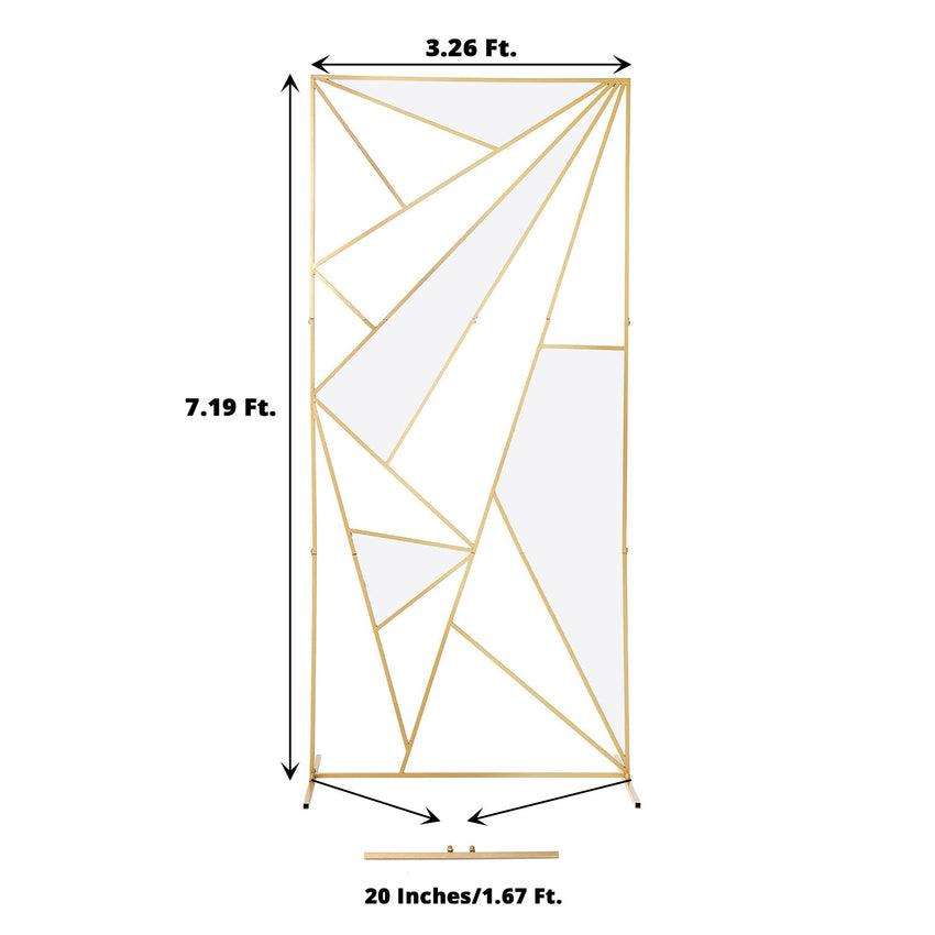 Iron Art Geometric Triangle Wedding Props Wedding Background Screen