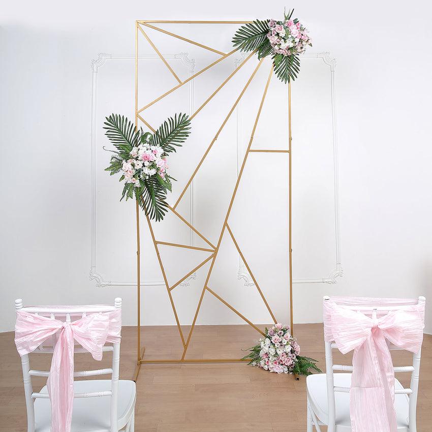 Iron Art Geometric Triangle Wedding Props Wedding Background Screen