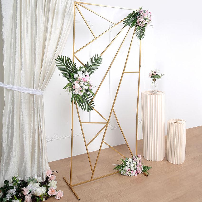 Iron Art Geometric Triangle Wedding Props Wedding Background Screen