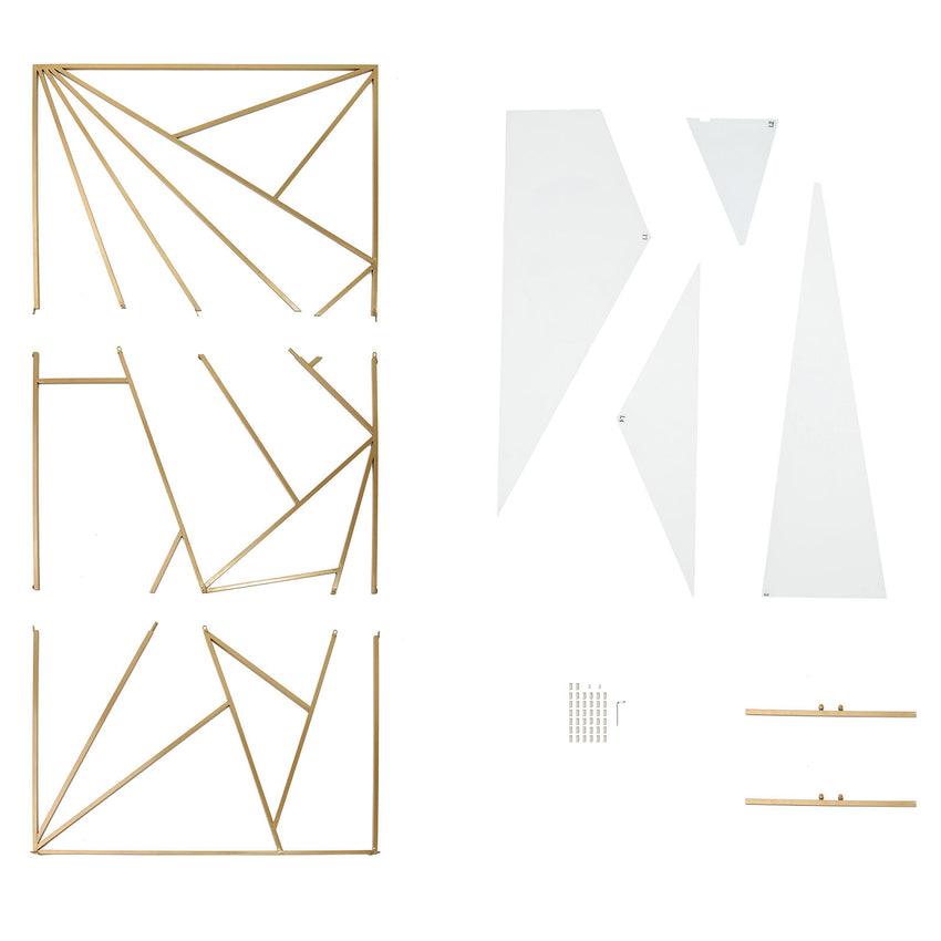 Iron Art Geometric Triangle Wedding Props Wedding Background Screen