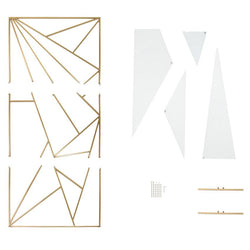 Iron Art Geometric Triangle Wedding Props Wedding Background Screen