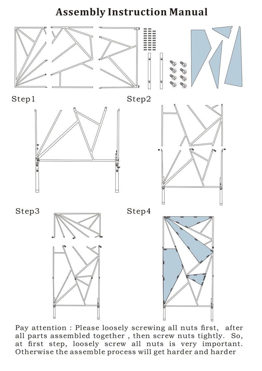 Iron Art Geometric Triangle Wedding Props Wedding Background Screen