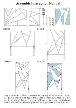 Iron Art Geometric Triangle Wedding Props Wedding Background Screen