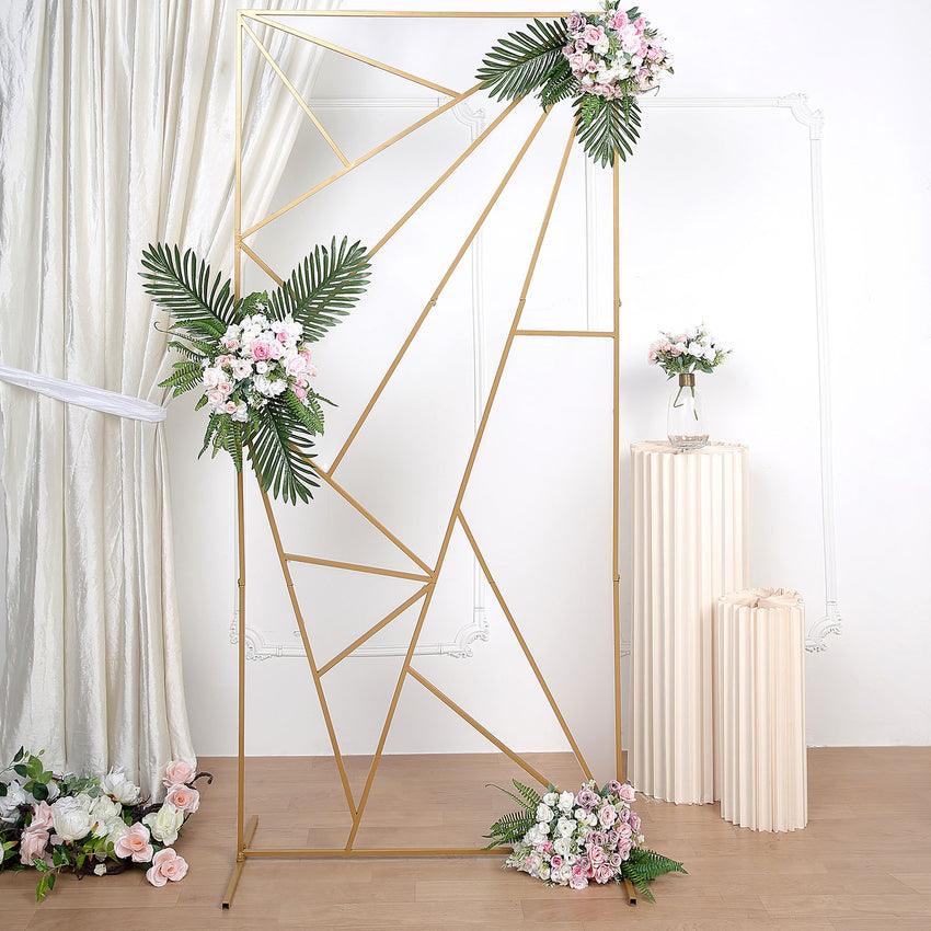 Iron Art Geometric Triangle Wedding Props Wedding Background Screen