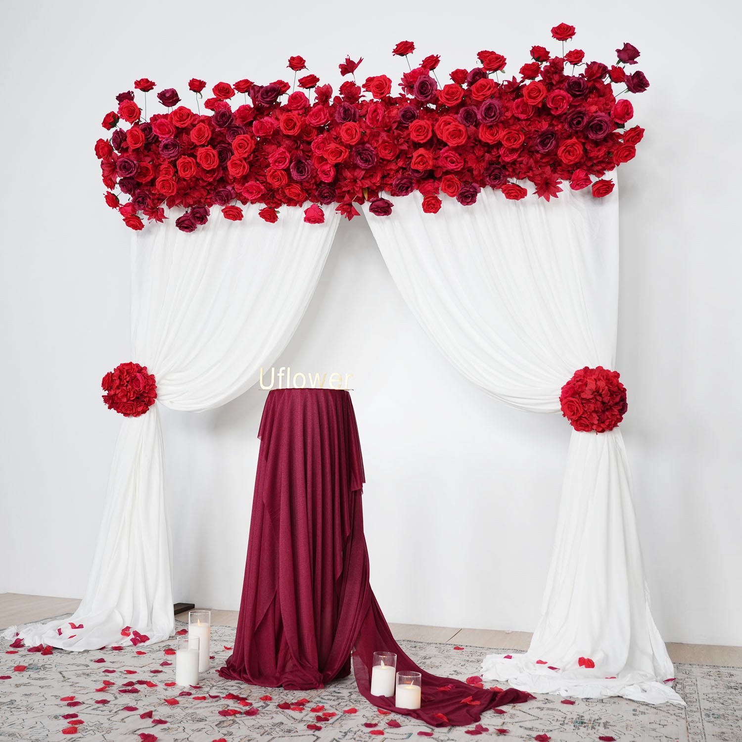 Burgundy Flower Arch 7 picture