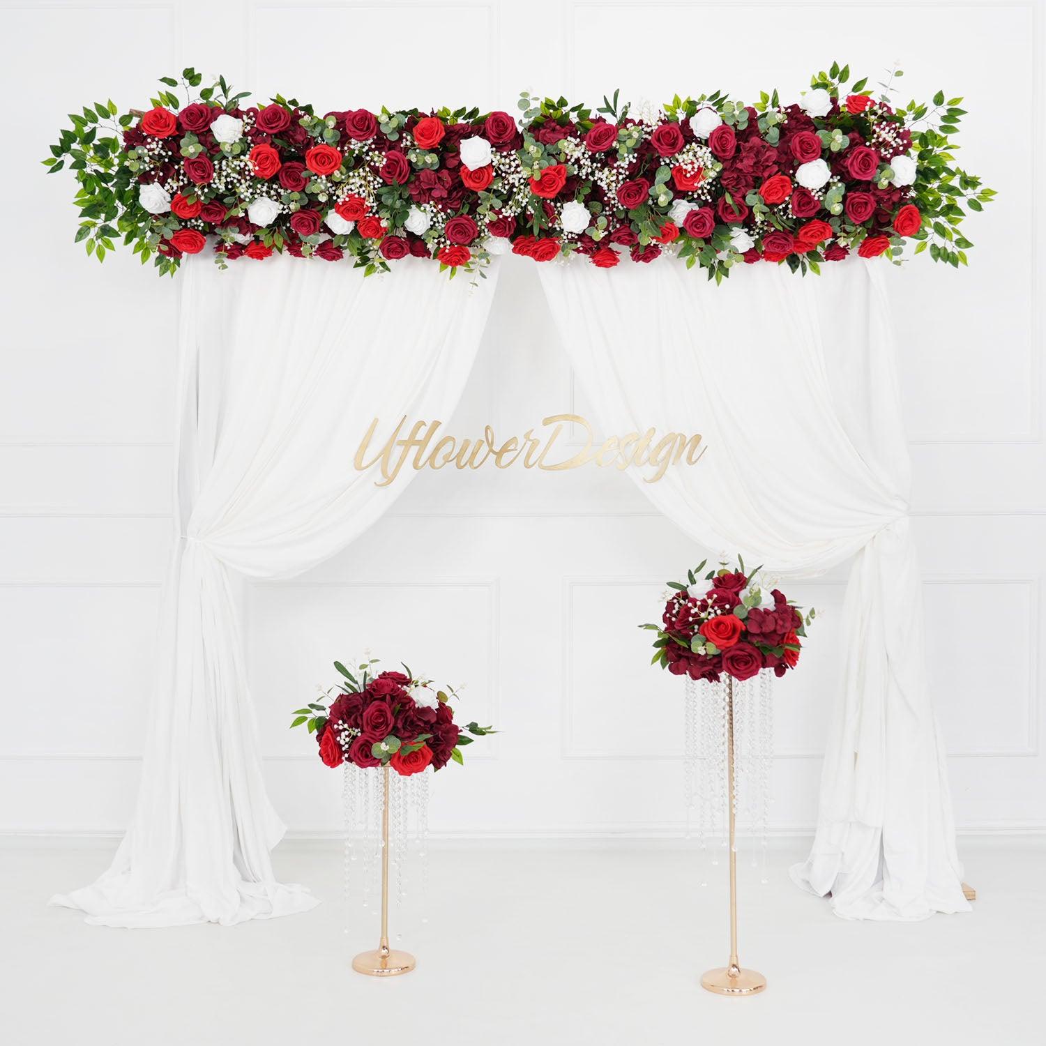 Burgundy Roses Flower Arch 10 picture