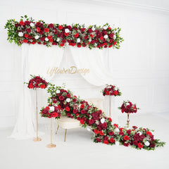 Burgundy Roses Flower Arch 1 picture