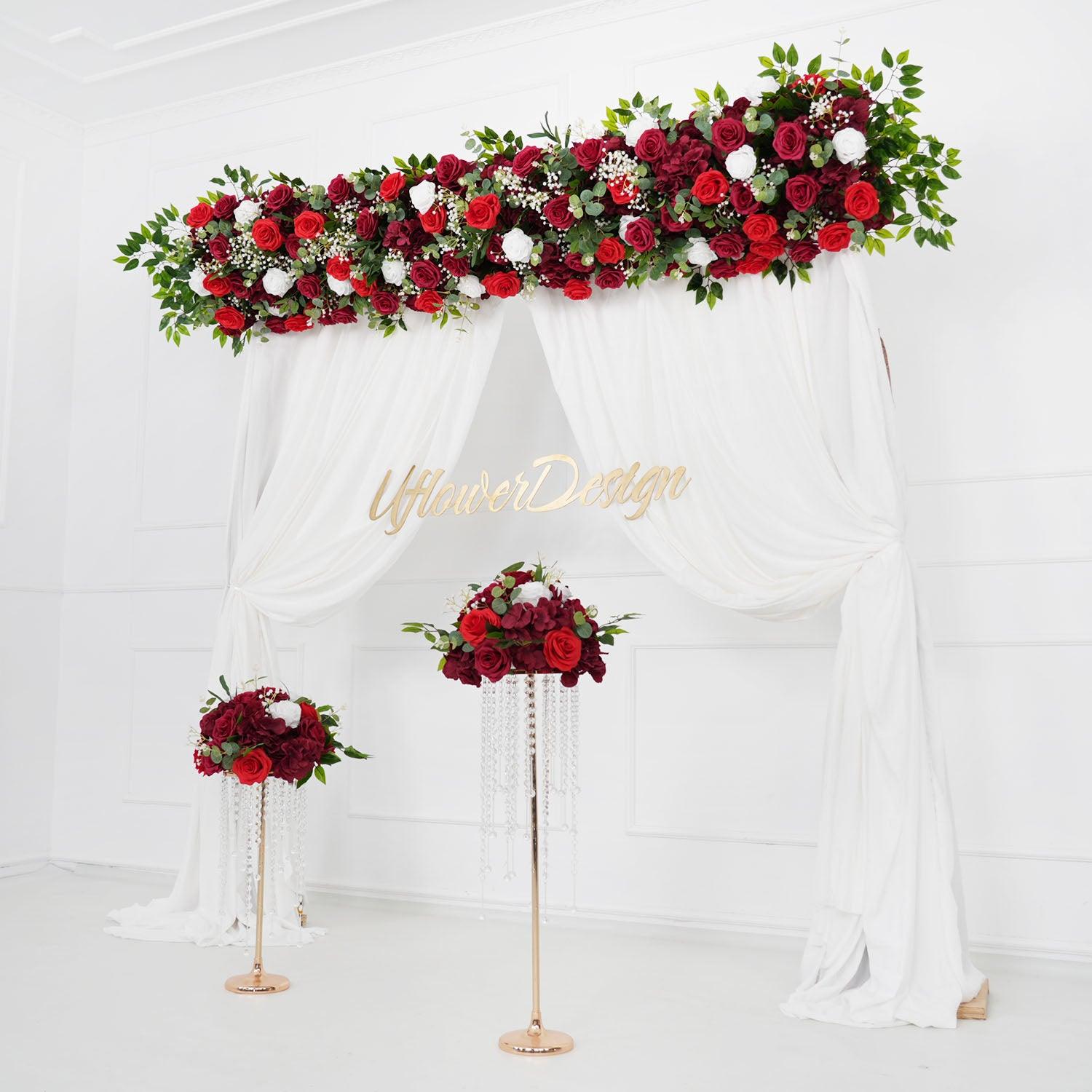 Burgundy Roses Flower Arch 21 picture