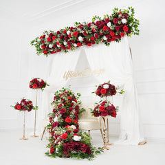 Burgundy Roses Flower Arch 2 picture