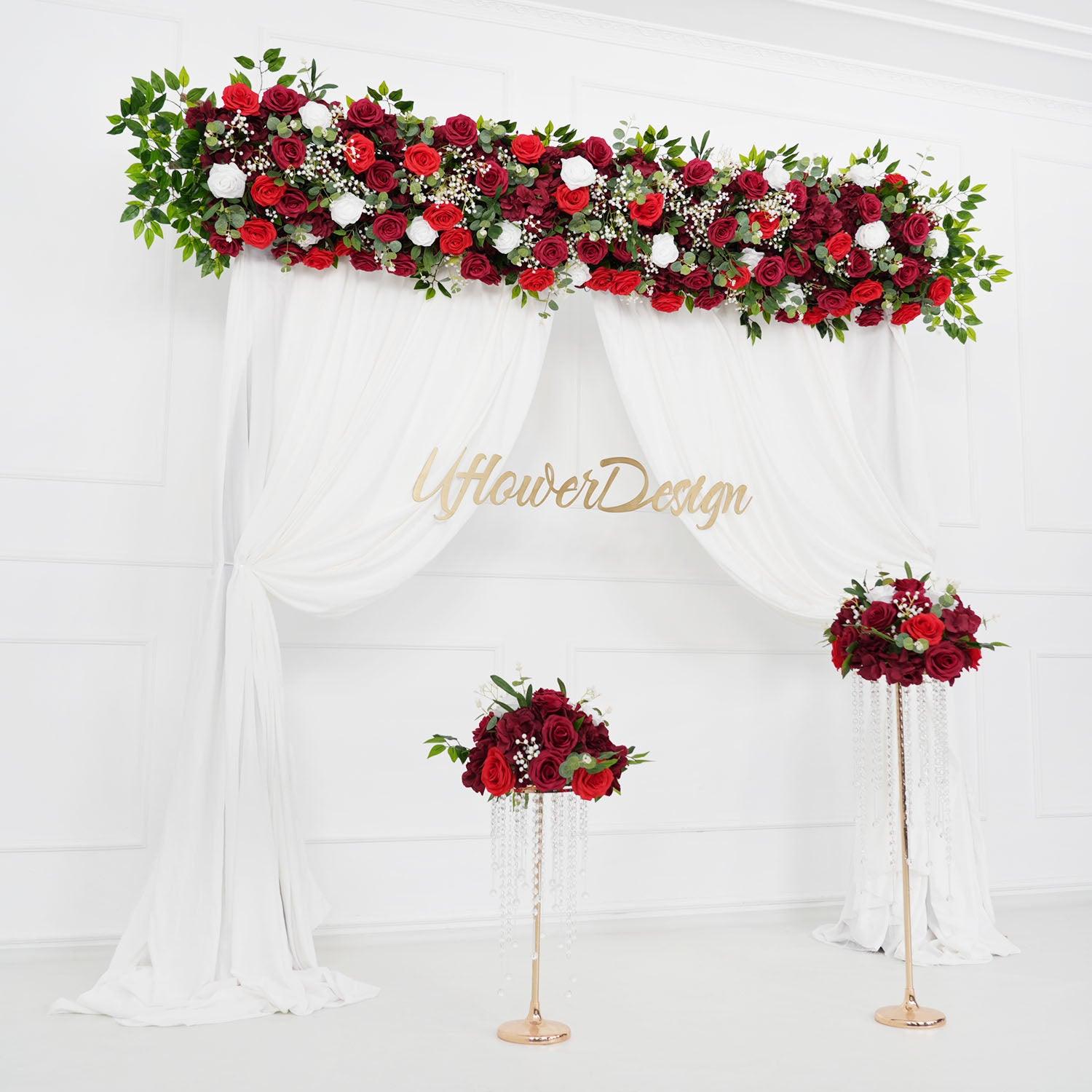 Burgundy Roses Flower Arch 3 picture