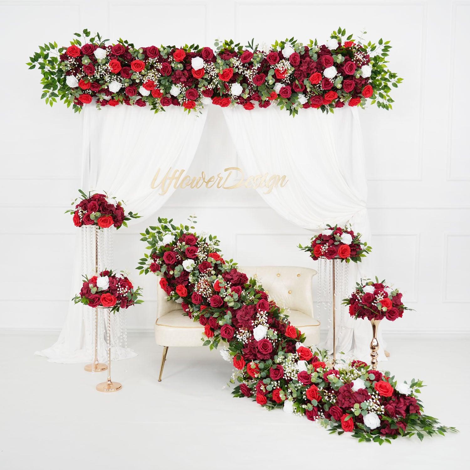 Burgundy Roses Flower Arch Main picture