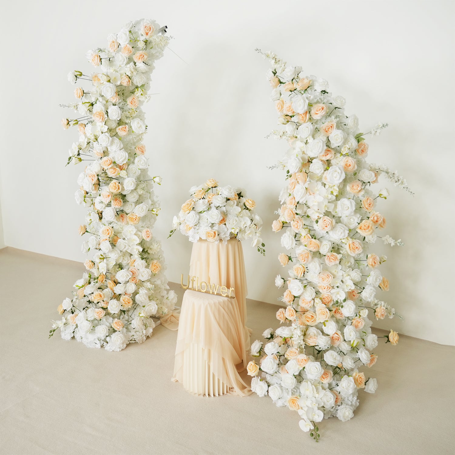 Champagne Crocus Wedding Event Floral Arch  4 picture