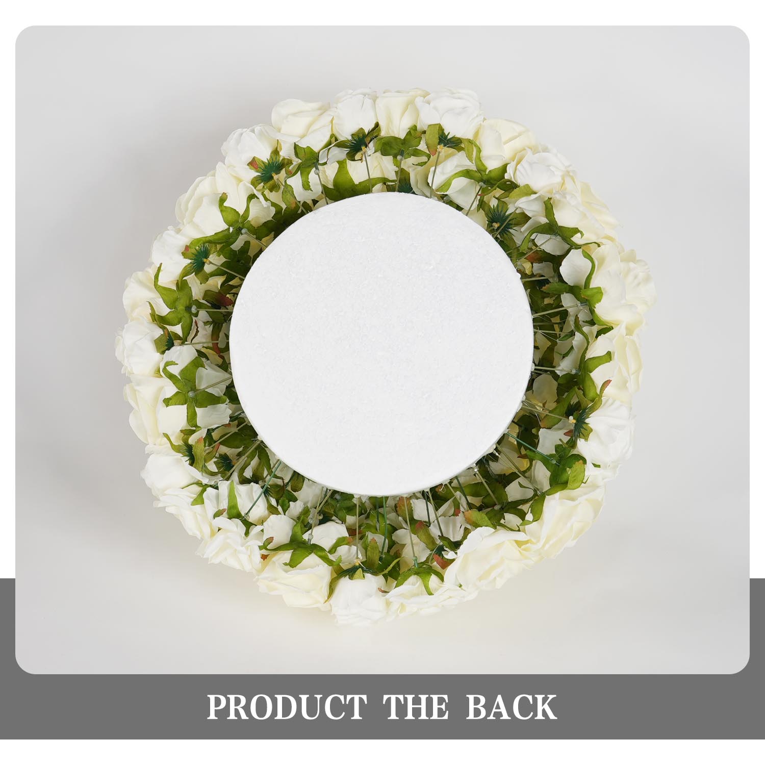 Cream White Half-Sphere Table Flower Floral Arrangement  4 picture