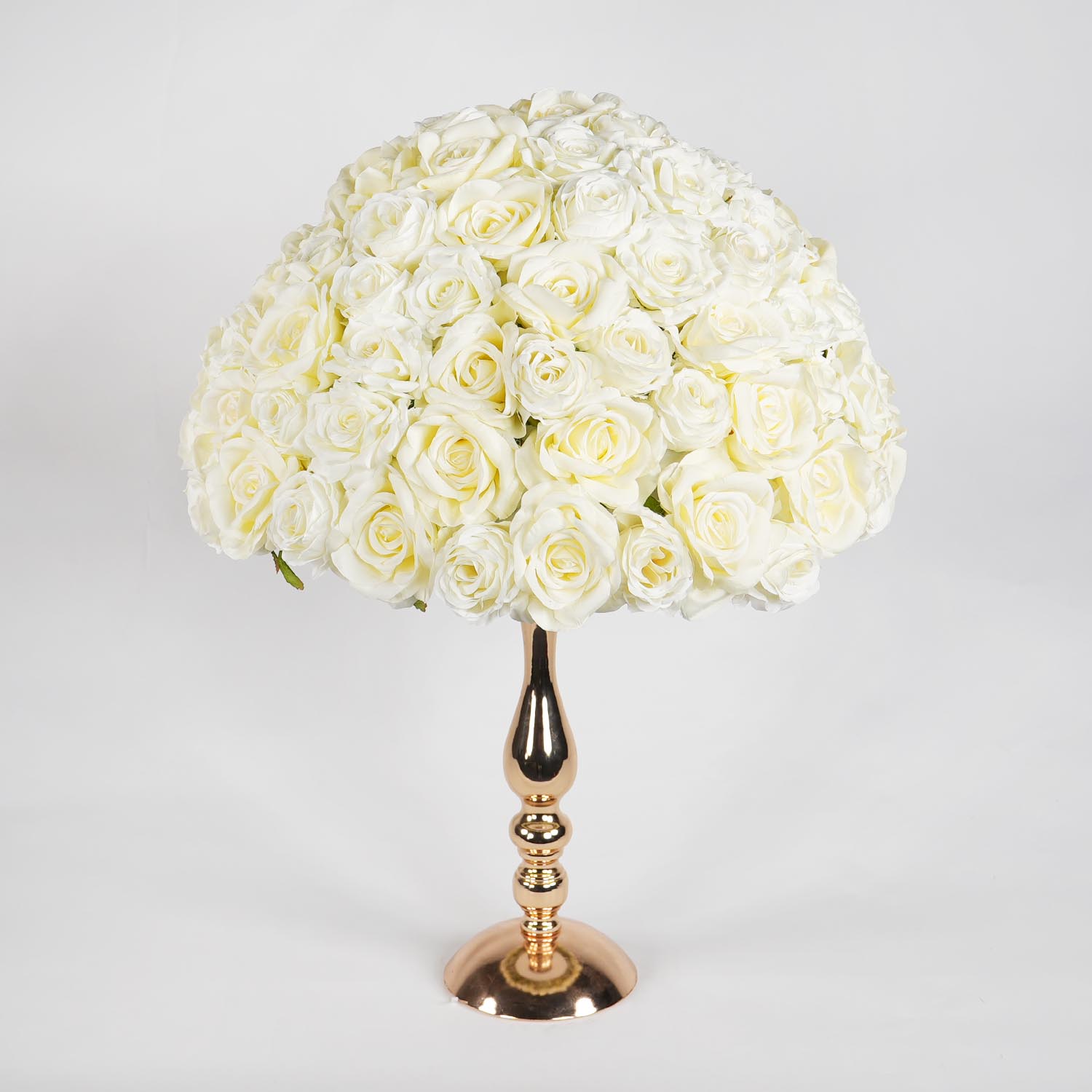 Cream White Half-Sphere Table Flower Floral Arrangement  6 picture