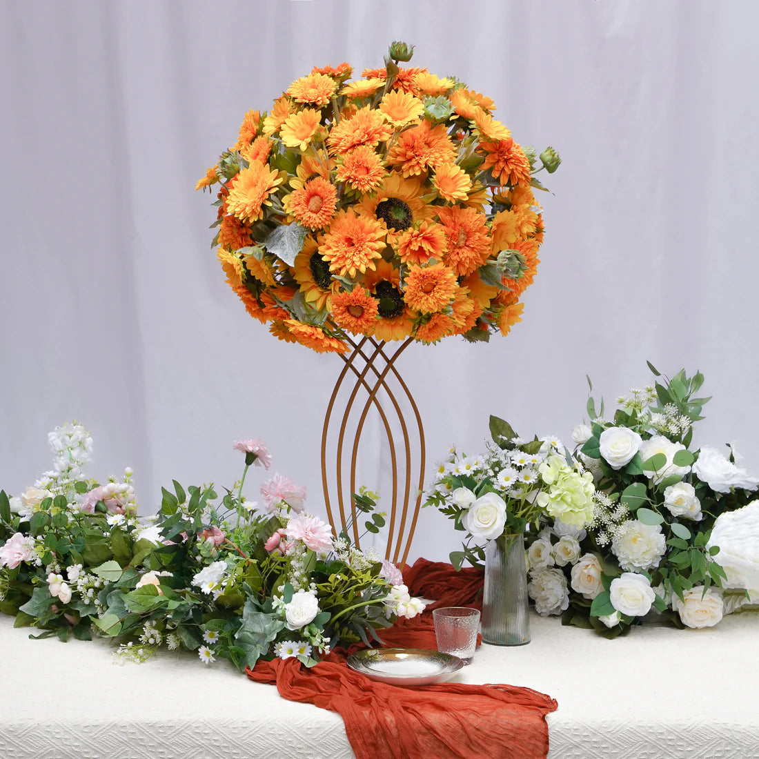 60*45cm Artificial SunFlower Flower Wedding Table Centerpiece