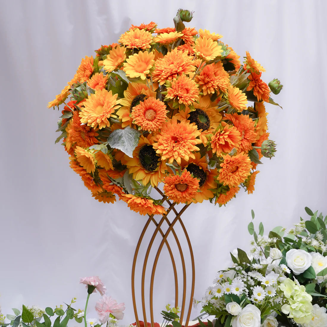 60*45cm Artificial SunFlower Flower Wedding Table Centerpiece