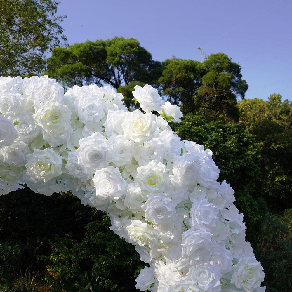 2.2m*2.2m Rose Heart-Shaped Wedding Flower Arch Decor