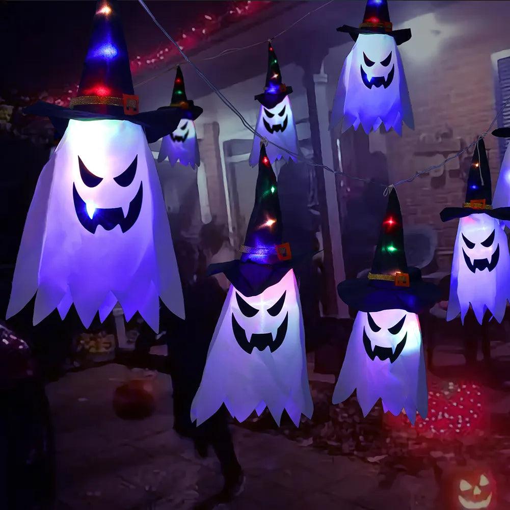 75CM LED Halloween Glow Wizard Hat Light Hanging Decoration